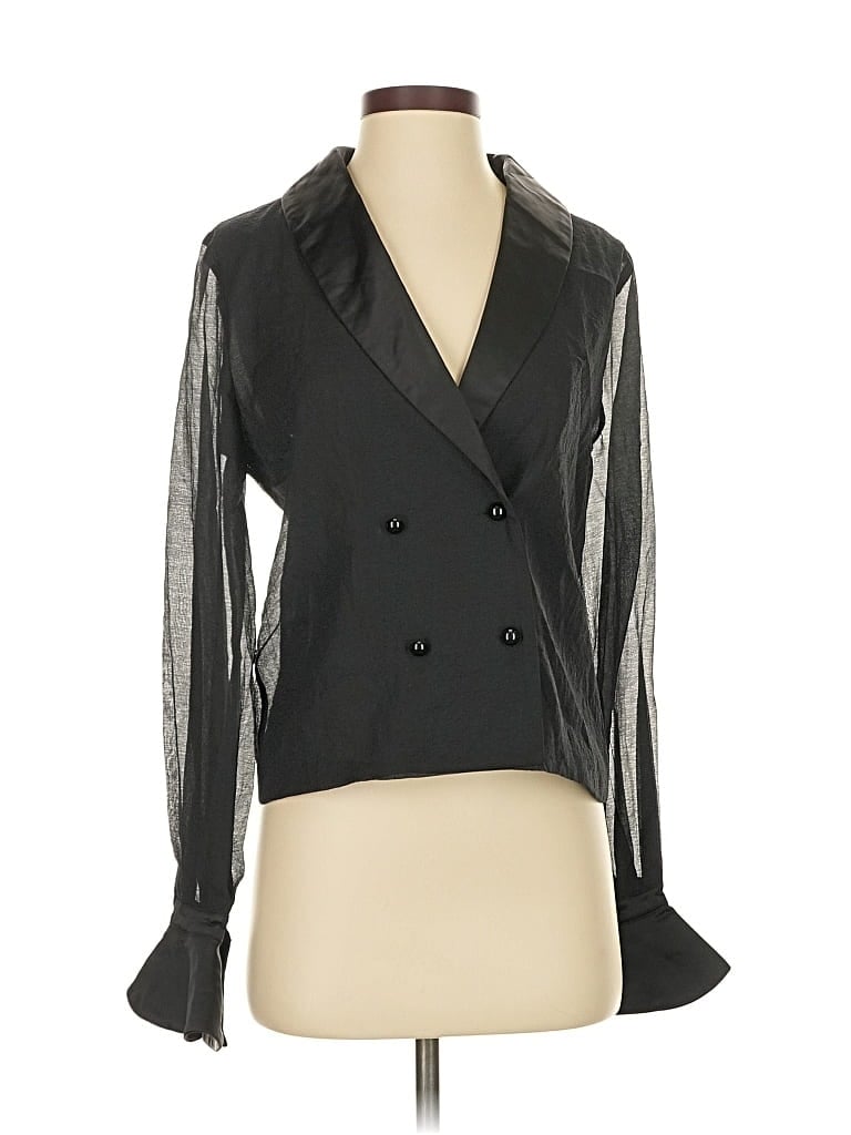 Assorted Brands Long Sleeve Blouse In Black