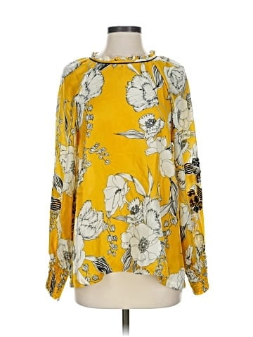 Vineet Bahl Long Sleeve Silk Top (view 1)
