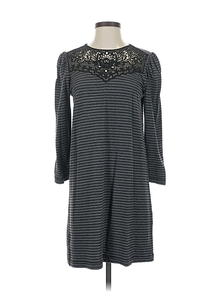 Pre-owned Ann Taylor Loft Casual Dress In Gray