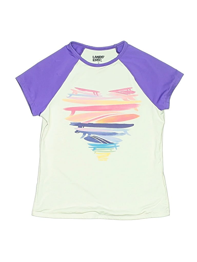 Click to view more detailed imagery on our partner's website Pre-owned Lands' End Kids' Short Sleeve T-shirt In Green
