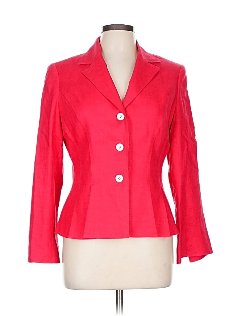 Click to view more detailed imagery on our partner's website Pre-owned Anne Klein Blazer Jacket In Red