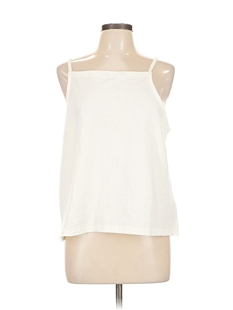 Pre-owned Madewell Sleeveless Blouse In White