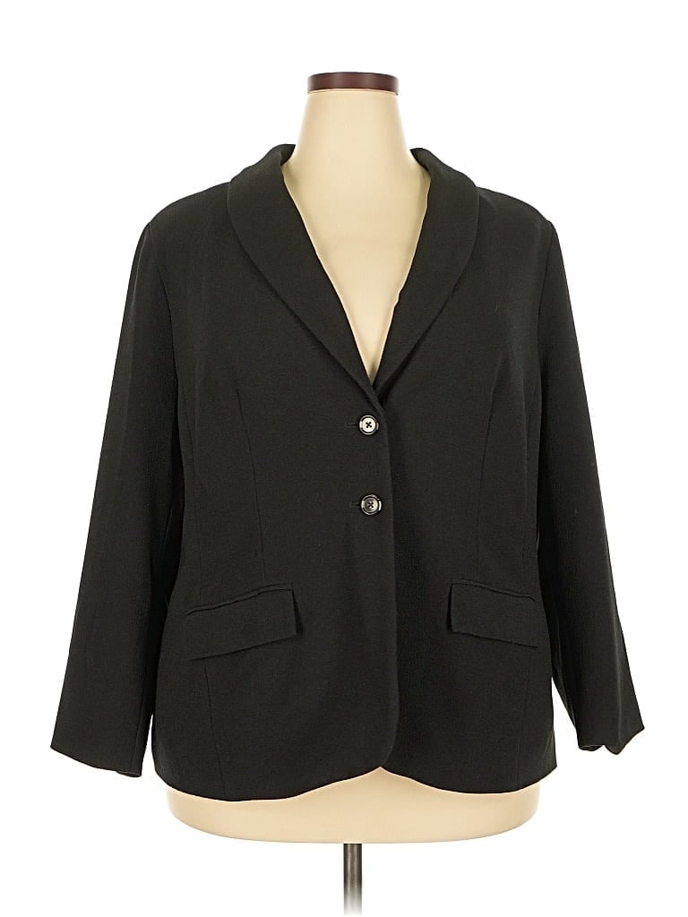 Click to view more detailed imagery on our partner's website Pre-owned Jessica London Blazer Jacket In Black