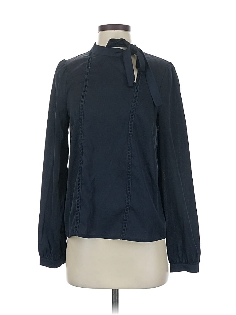 Pre-owned Sugar Lips Long Sleeve Blouse In Blue