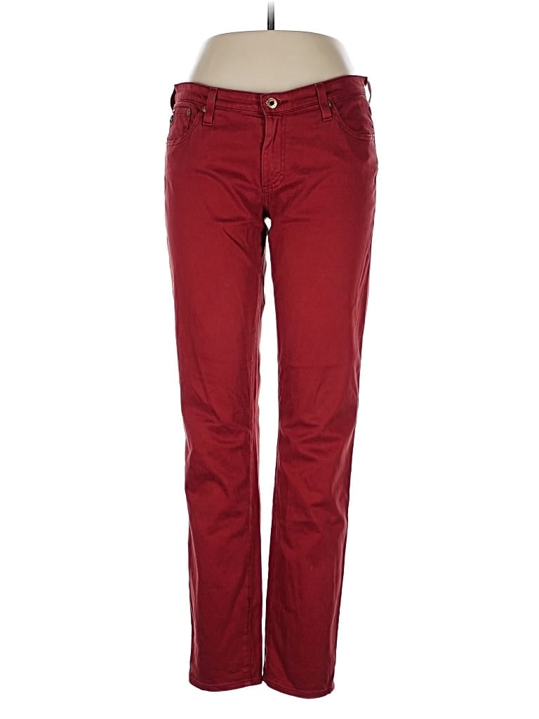 Pre-owned Adriano Goldschmied Casual Pants In Burgundy