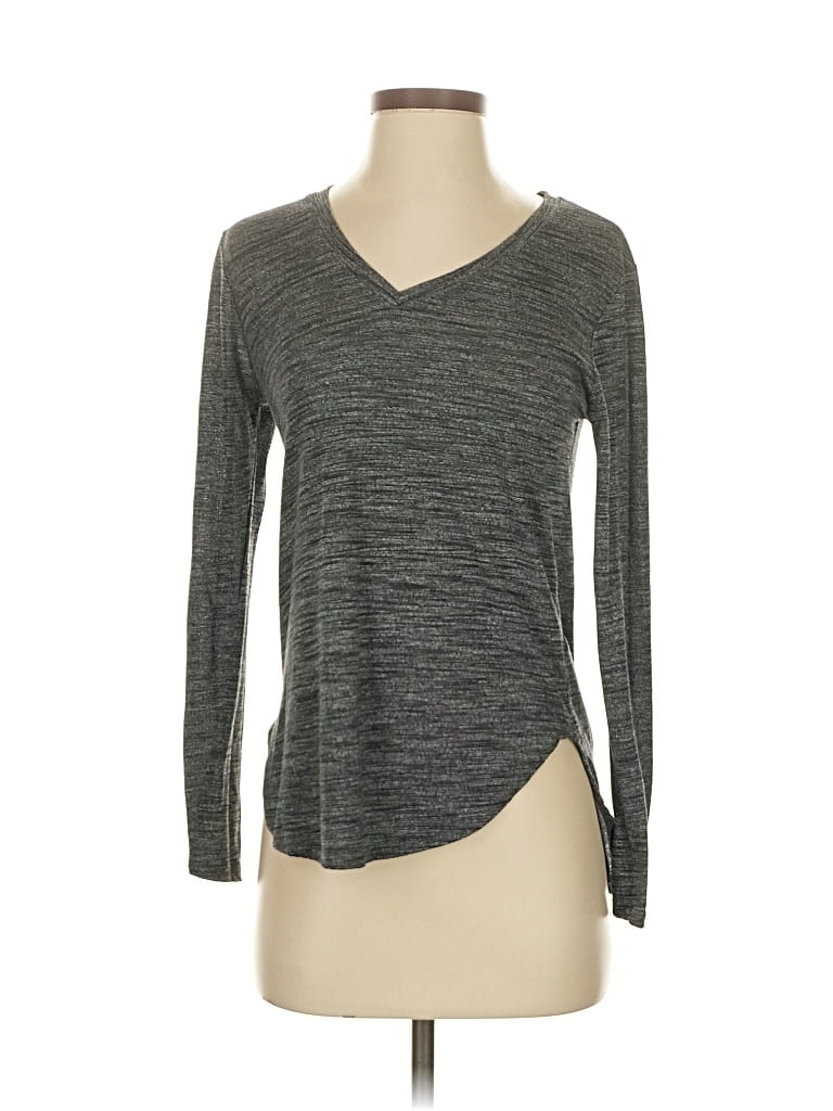 PURE AND GOOD Pre-owned Long Sleeve T-shirt In Gray