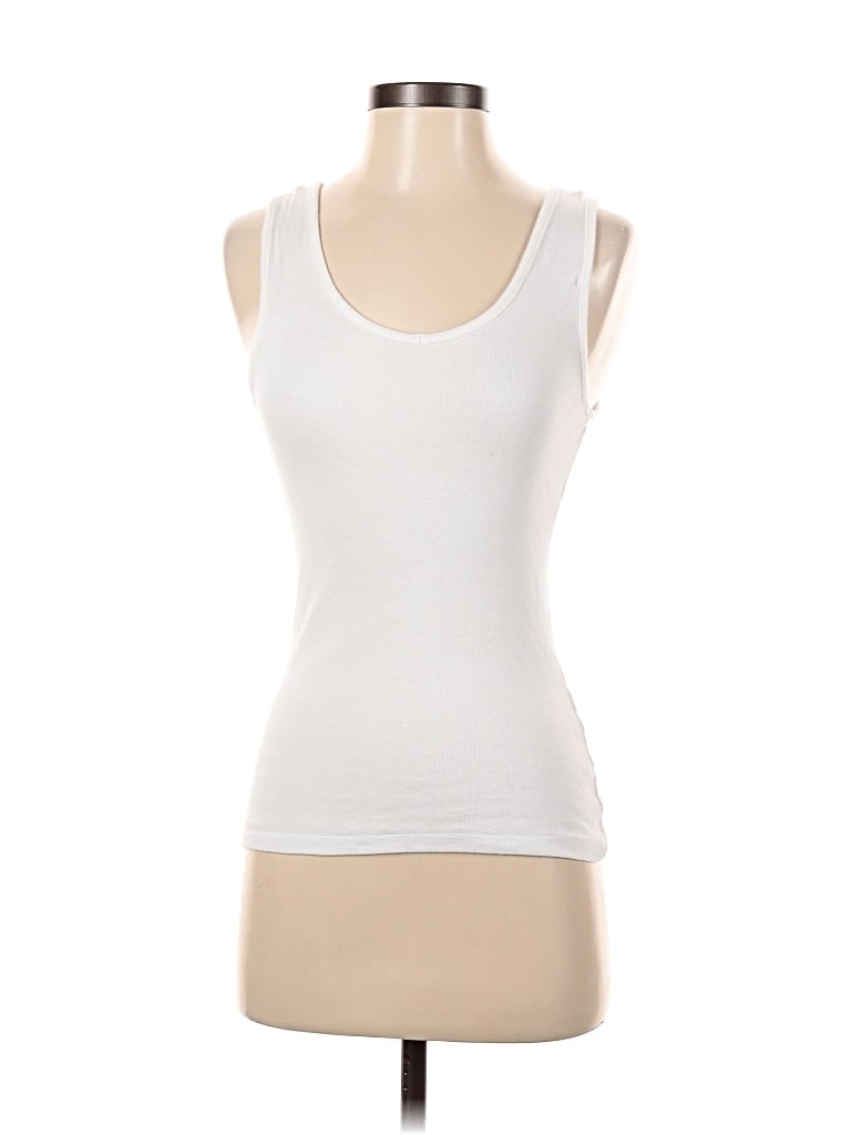 Pre-owned Easy Standard Sleeveless T-shirt In White
