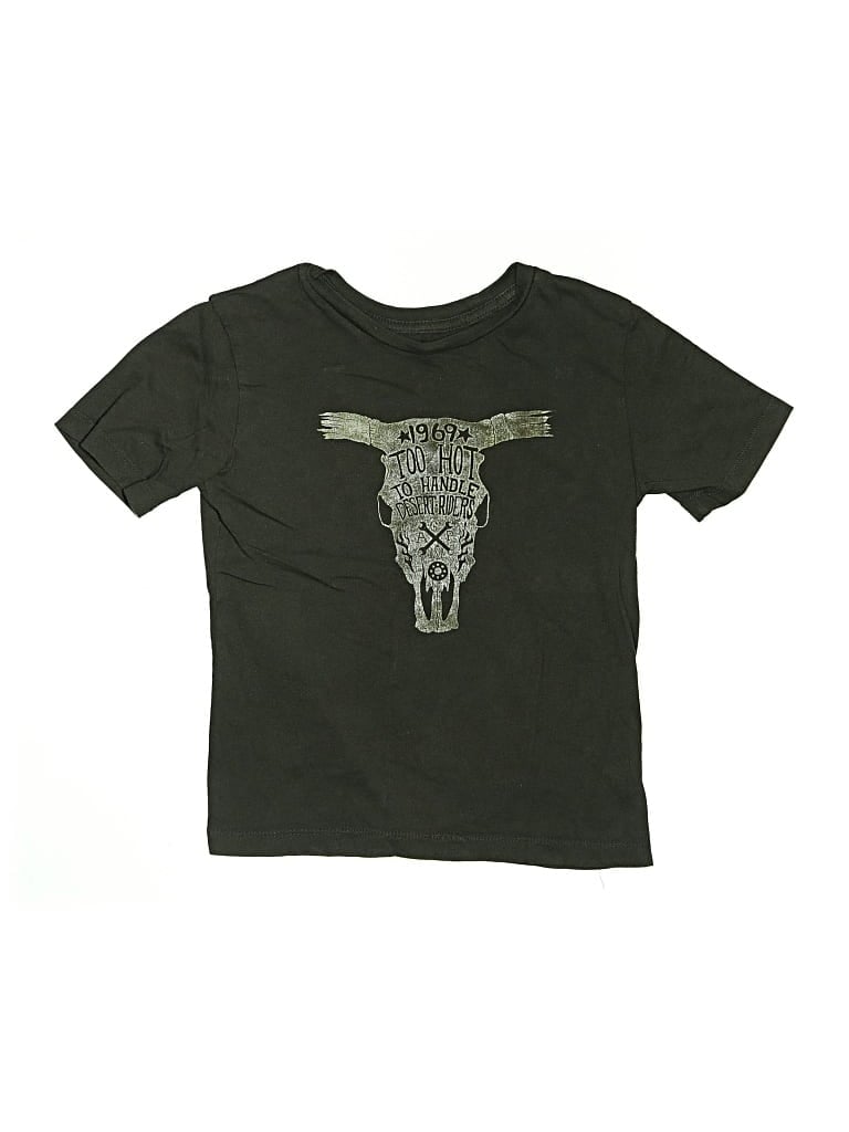 Pre-owned Gap Kids' Short Sleeve Top Black Tops