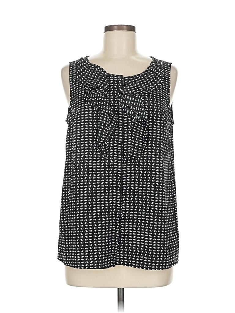 Pre-owned Ann Taylor Loft Sleeveless Blouse In Black