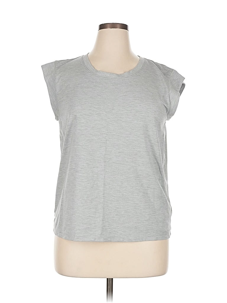 Pre-owned T By Talbots Sleeveless T-shirt In Gray