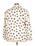 Koret 100% Polyester Print Ivory Long Sleeve Blouse Size 24 - photo 2