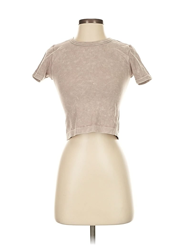 Pre-owned Happily Grey Short Sleeve T-shirt In Brown