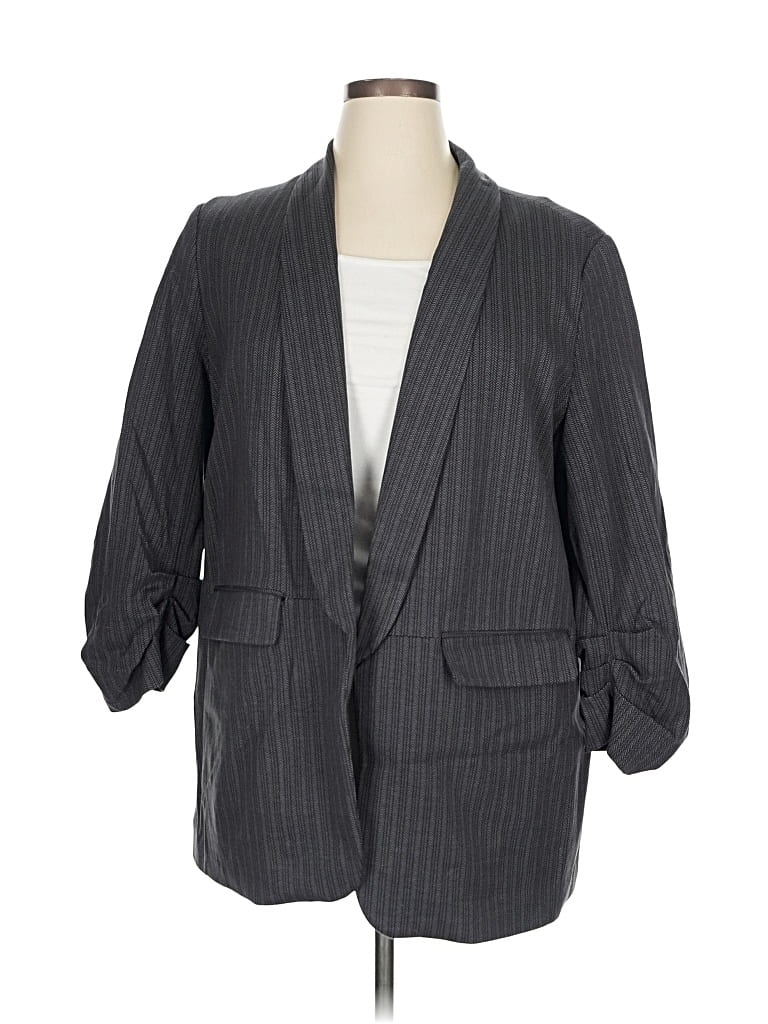 Pre-owned Dex Blazer Jacket In Gray