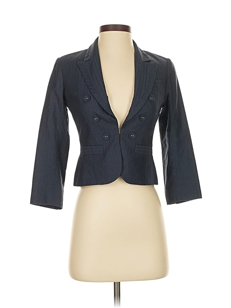 Pre-owned Ann Taylor Loft Blazer Jacket In Blue