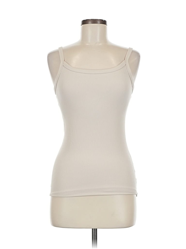 Pre-owned No Boundaries Sleeveless Top Ivory Scoop Neck Tops In White