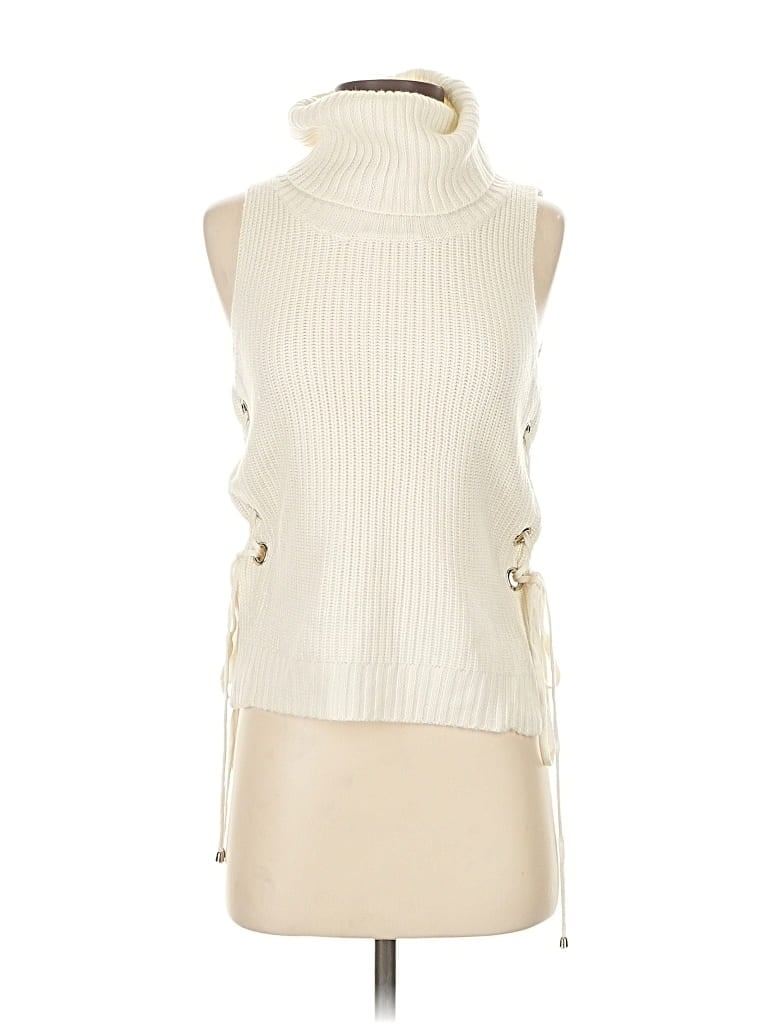 Pre-owned Lucy Paris Sweater Vest In White