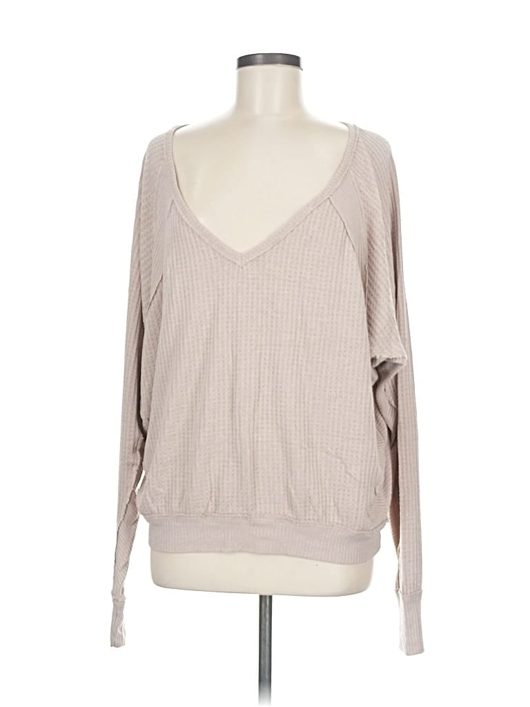 Pre-owned We The Free Pullover Sweater In Brown