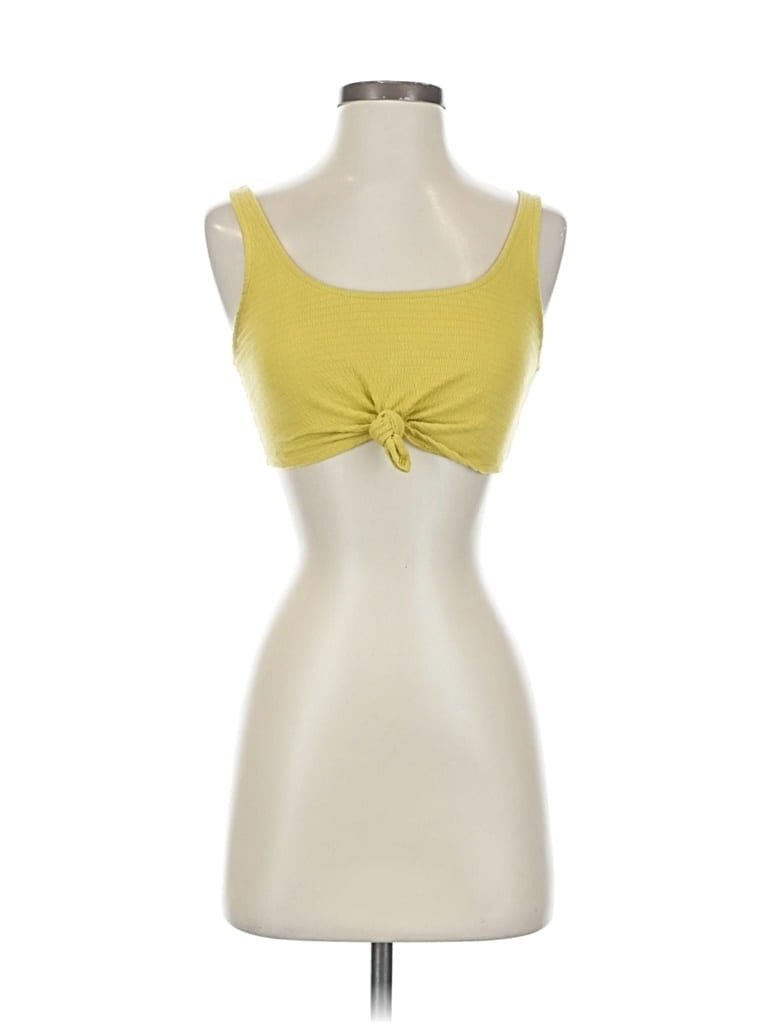 Pre-owned Timing Cardigan Sweater In Yellow