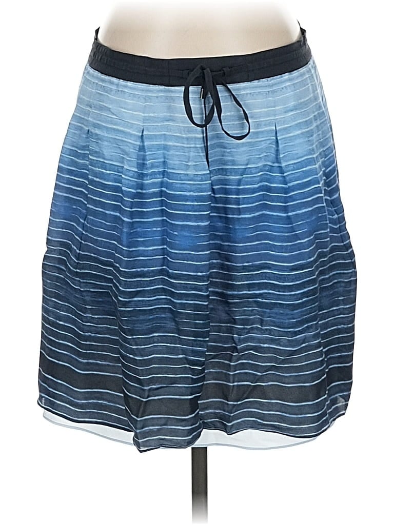 Pre-owned Vince Silk Skirt In Blue