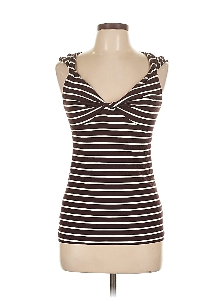 Pre-owned Banana Republic Tank Top Brown Sweetheart Neckline Tops