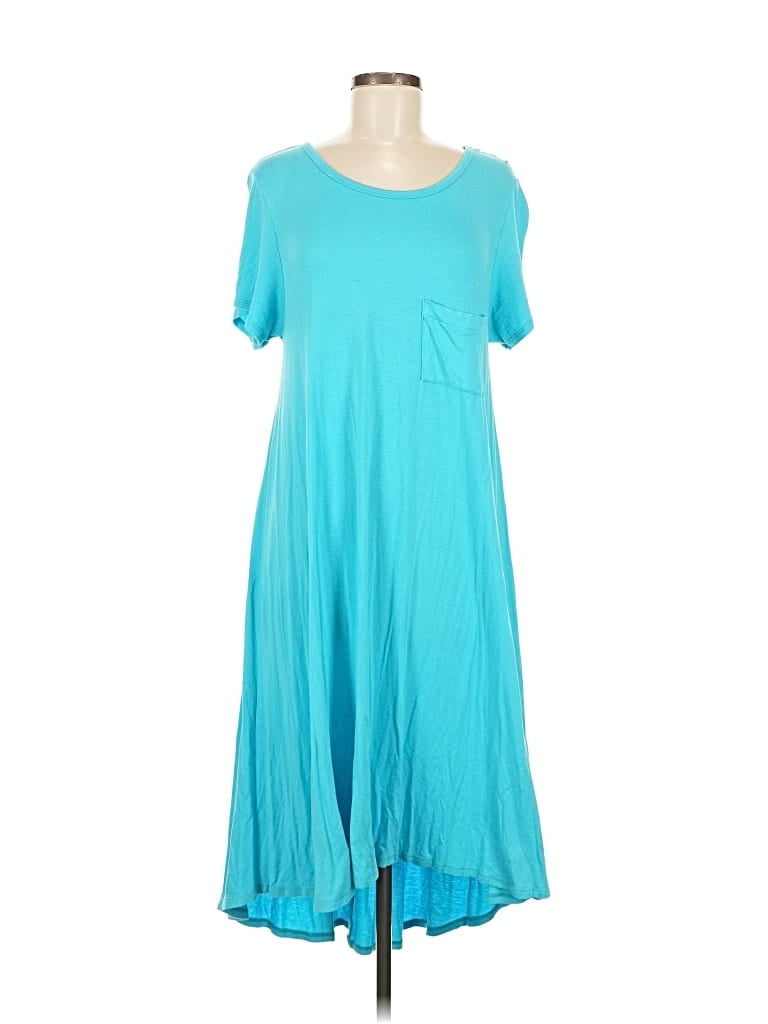 Pre-owned Lularoe Casual Dress In Blue