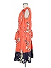 eShakti 100% Polyester Orange Casual Dress Size M (estimated) - photo 5