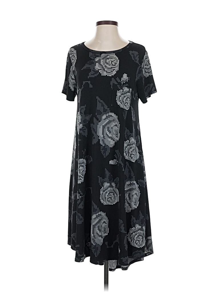 Pre-owned Lularoe Casual Dress In Black