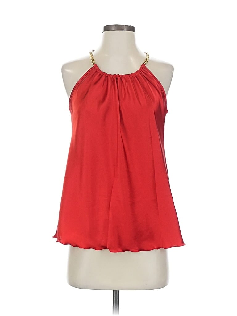 Click to view more detailed imagery on our partner's website Pre-owned Nicole Miller Sleeveless Blouse In Red