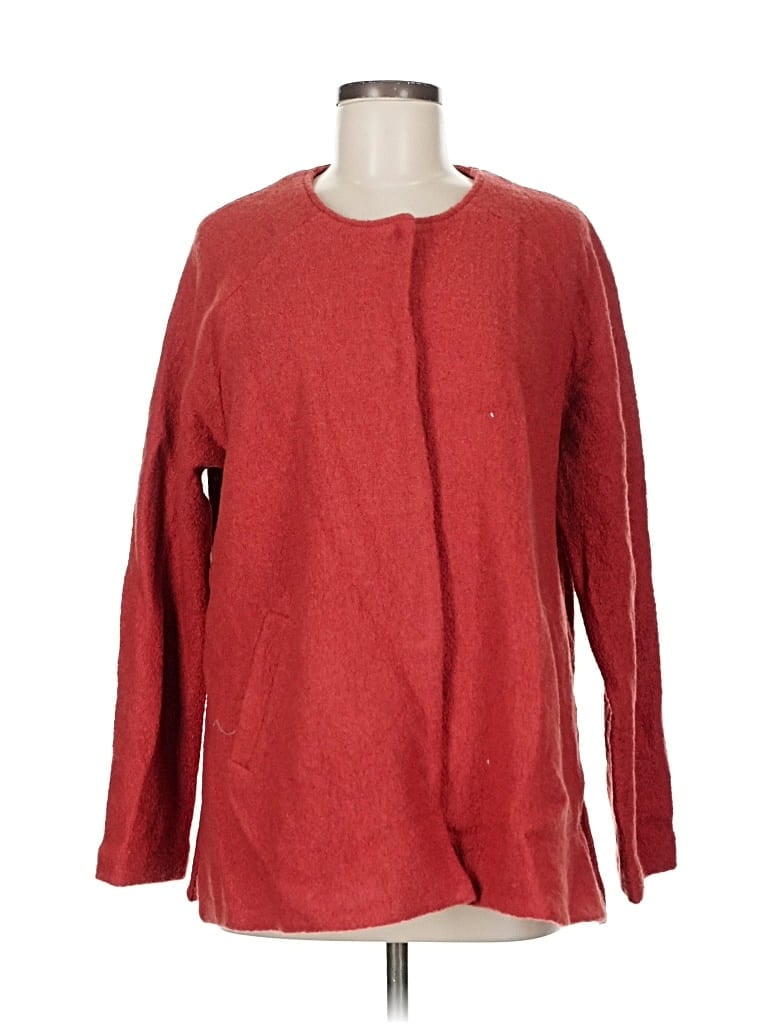 Pre-owned Cynthia Rowley Tjx Wool Coat In Red