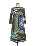 Ali Ro Print Blue Casual Dress Size 4 - photo 1