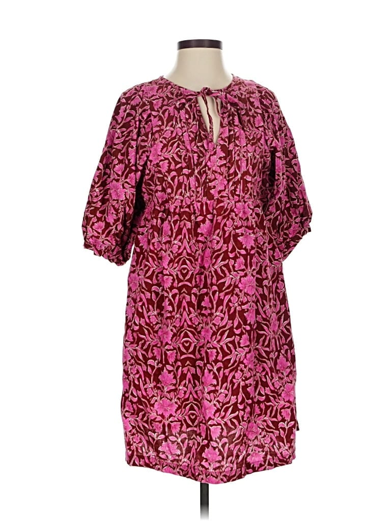 Pre-owned Universal Thread Casual Dress In Burgundy