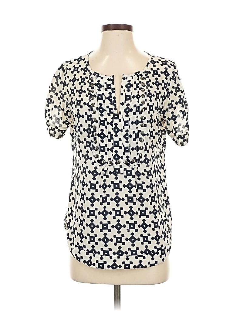 Pre-owned 41hawthorn Short Sleeve Blouse In White