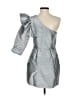 Karina Grimaldi Metallic Silver Cocktail Dress Size XS - photo 2