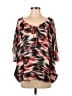 Parker 100% Silk Red 3/4 Sleeve Silk Top Size XS - photo 1