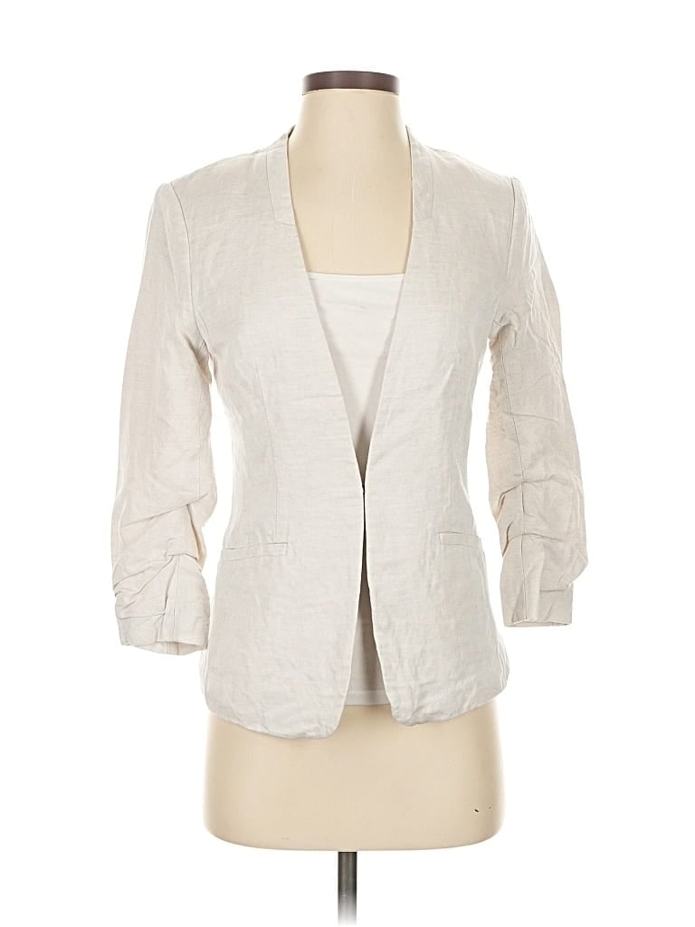 H&M Pre-owned Blazer Jacket In White