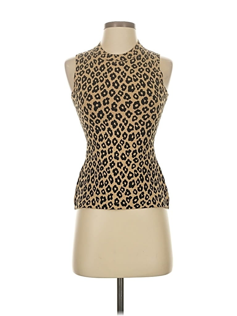 Pre-owned Theory Cardigan Sweater In Gold