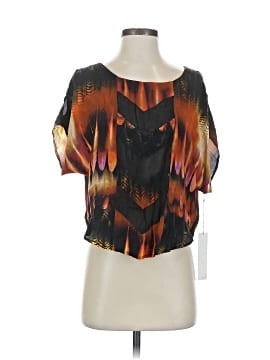 Line & Dot Short Sleeve Blouse