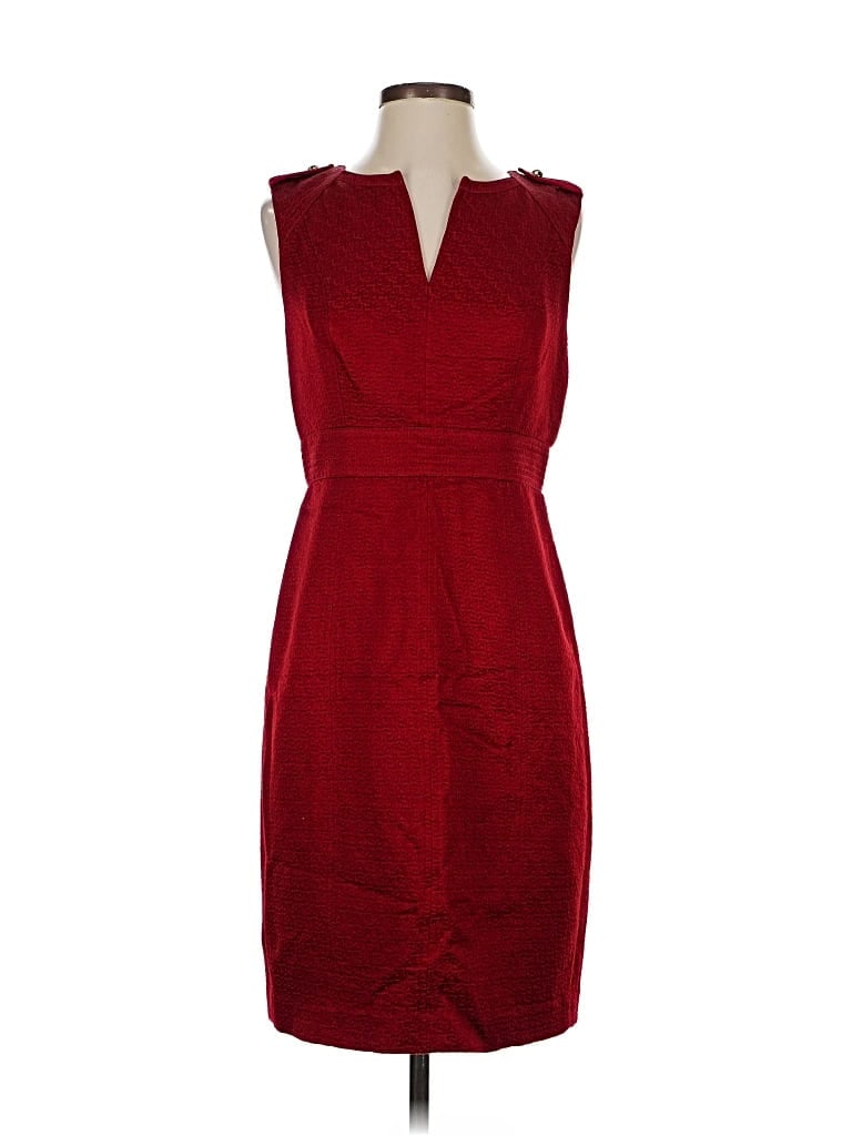 Pre-owned Tory Burch Cocktail Dress In Burgundy