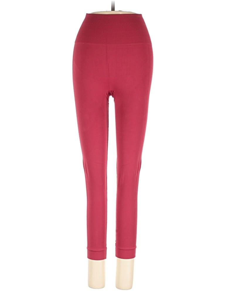 Pre-owned Lululemon Athletica Active Pants In Burgundy