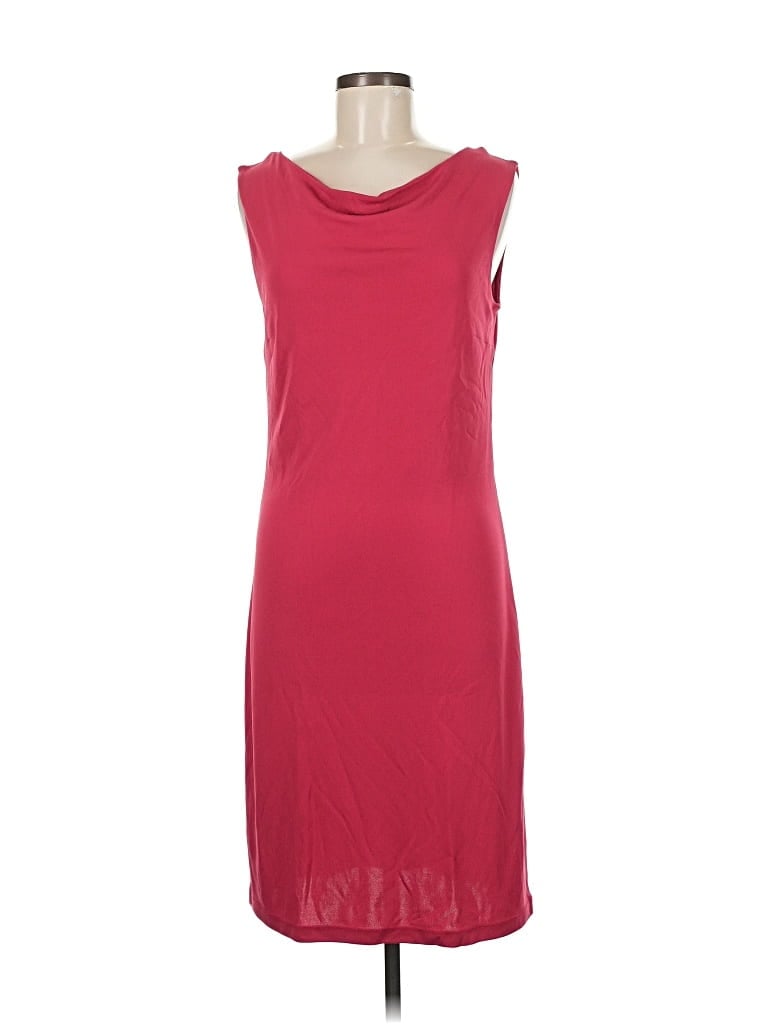 Pre-owned Inc International Concepts Casual Dress In Burgundy