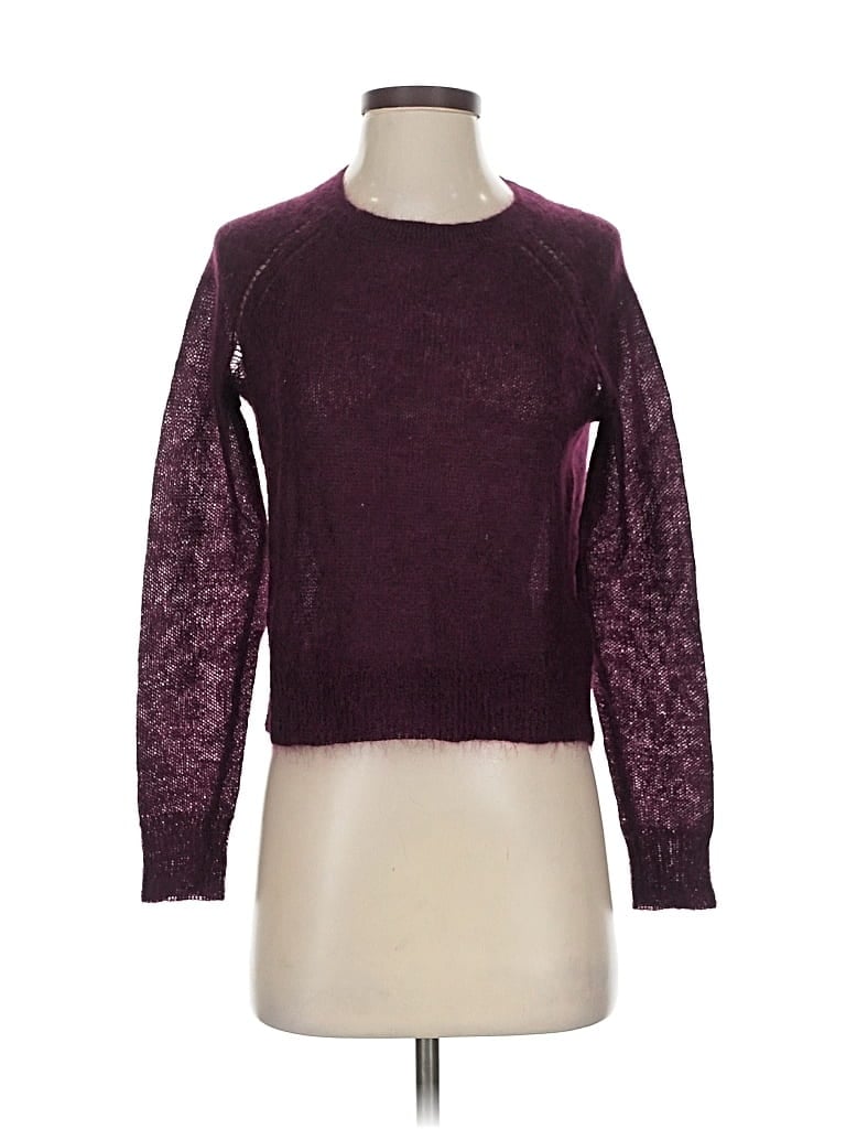 Pre-owned Banana Republic Pullover Sweater In Burgundy
