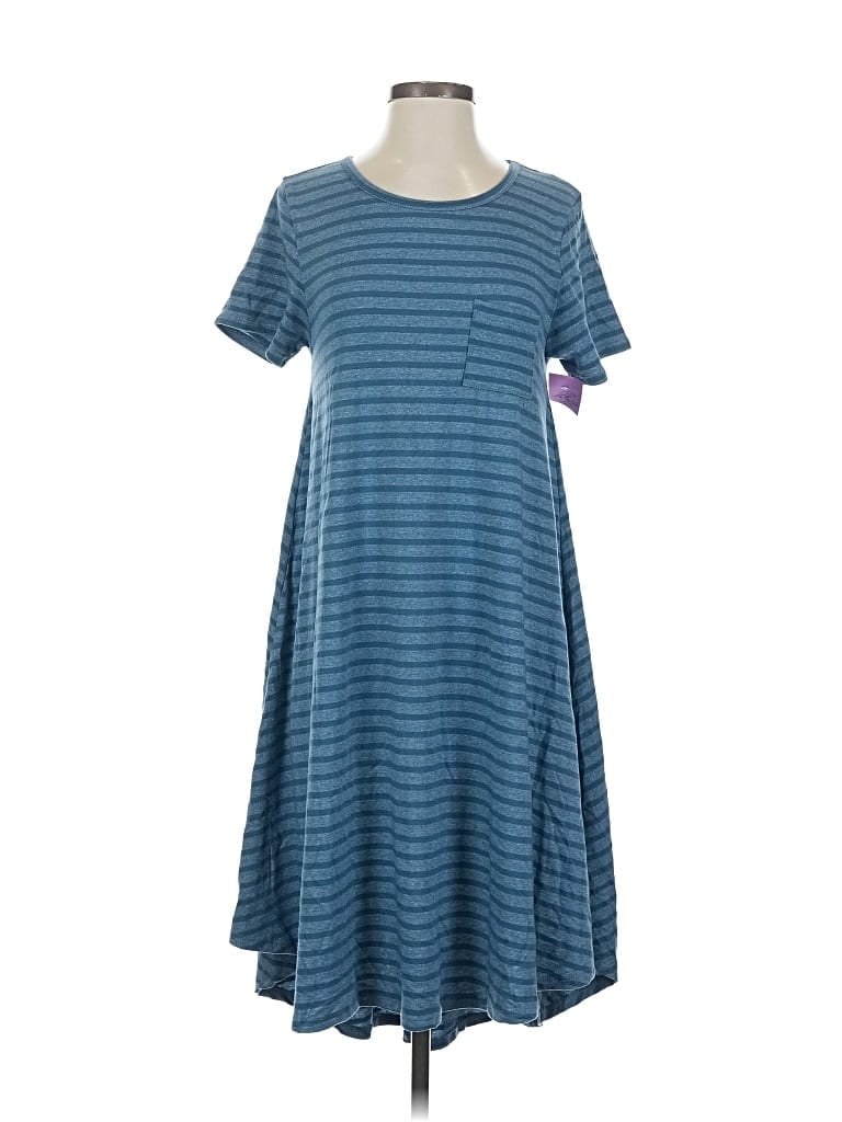 Pre-owned Lularoe Casual Dress In Blue