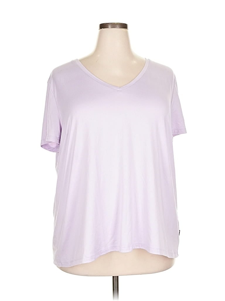 Pre-owned Eddie Bauer Short Sleeve T-shirt In Purple