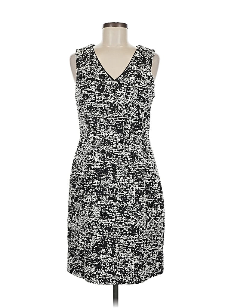 Pre-owned H By Halston Casual Dress In Gray