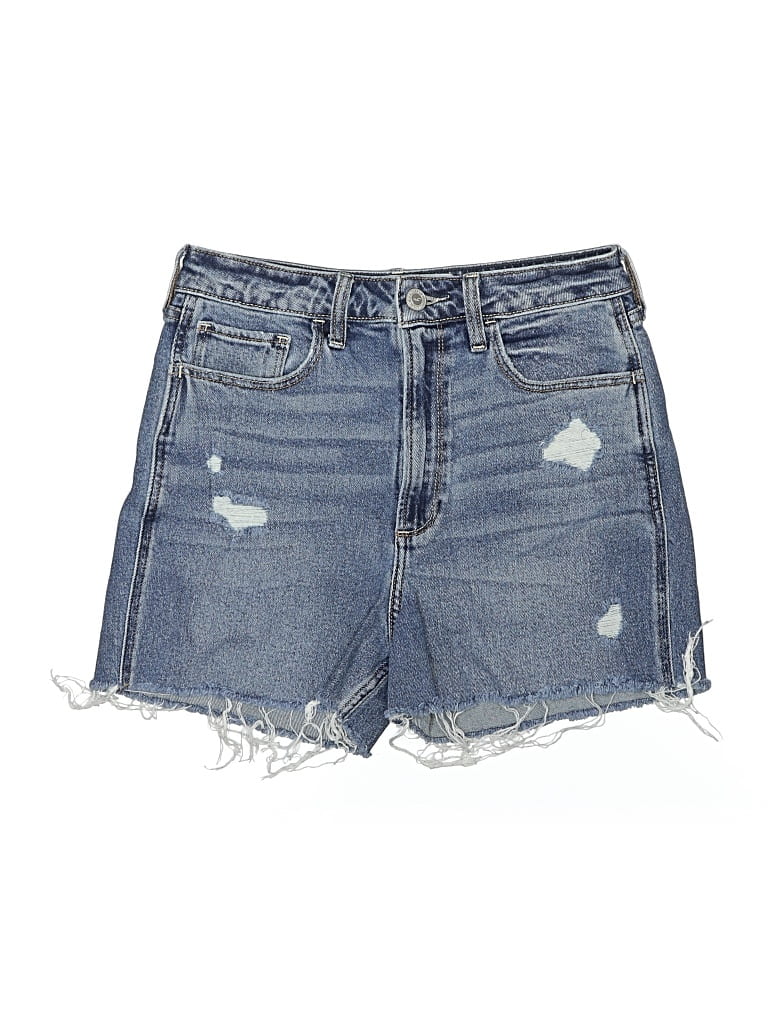 Pre-owned Hollister Denim Shorts In Blue