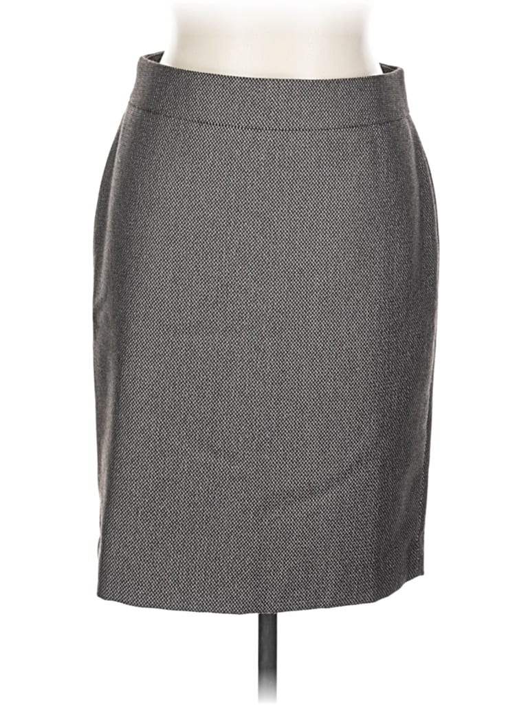 Pre-owned Ann Taylor Formal Skirt In Gray