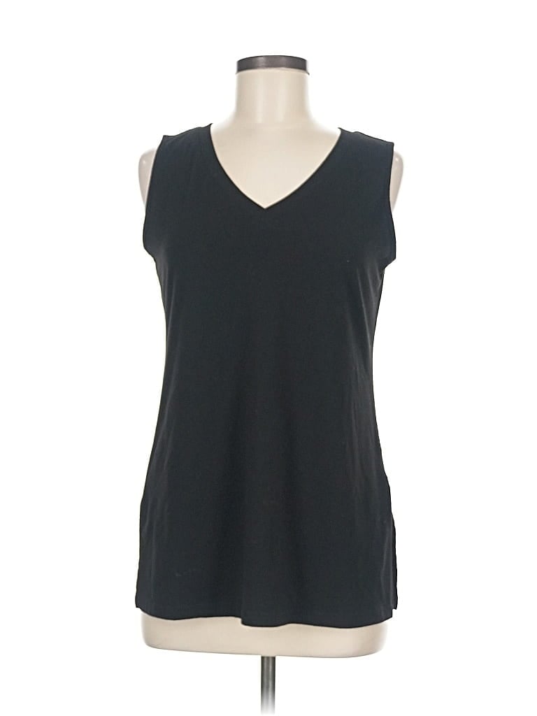 Pre-owned Unbranded Sleeveless T-shirt In Black