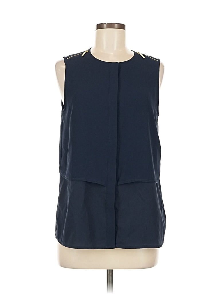 Pre-owned Michael Michael Kors Sleeveless Blouse In Blue
