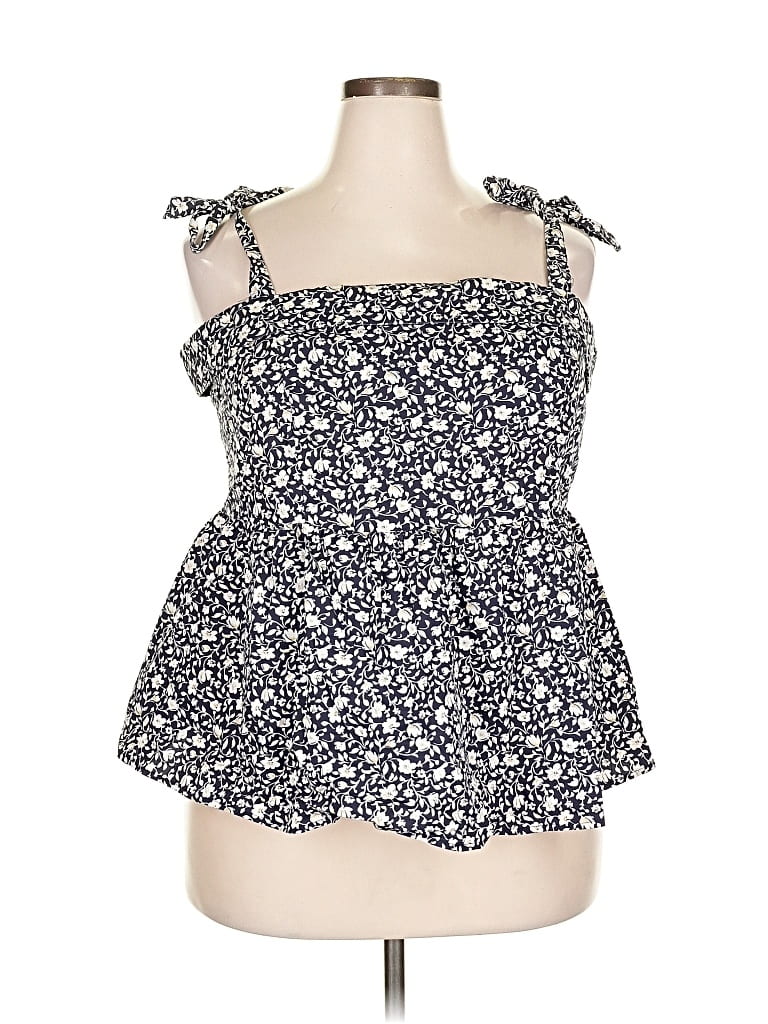 Pre-owned Torrid Sleeveless Blouse In Blue