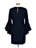 Milly Solid Blue Casual Dress Size 10 - photo 2
